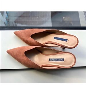 Stuart Weitzman Suede Mules